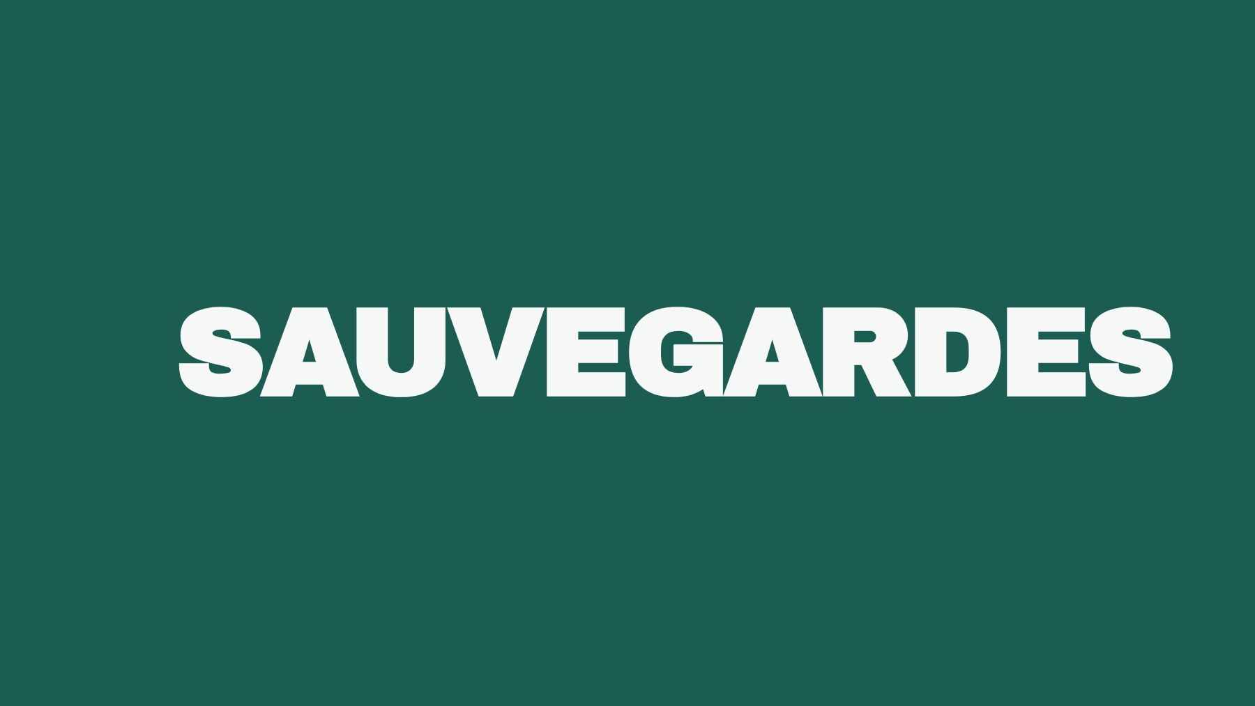 Sauvegardes