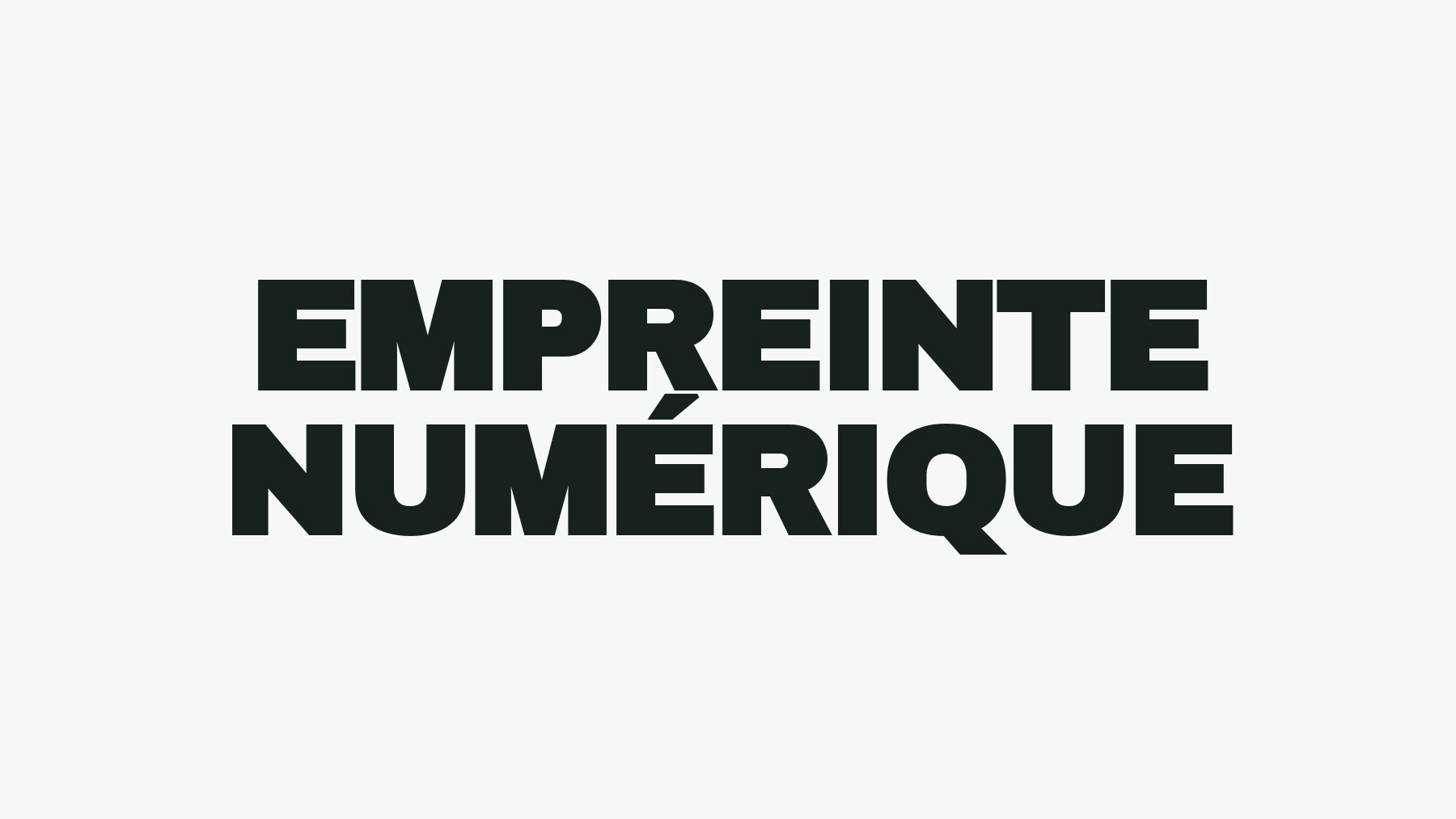 Empreinte numérique