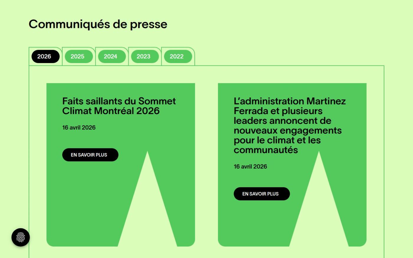 La salle de presse de sommetclimatmtl.com : communiqués et documents à télécharger